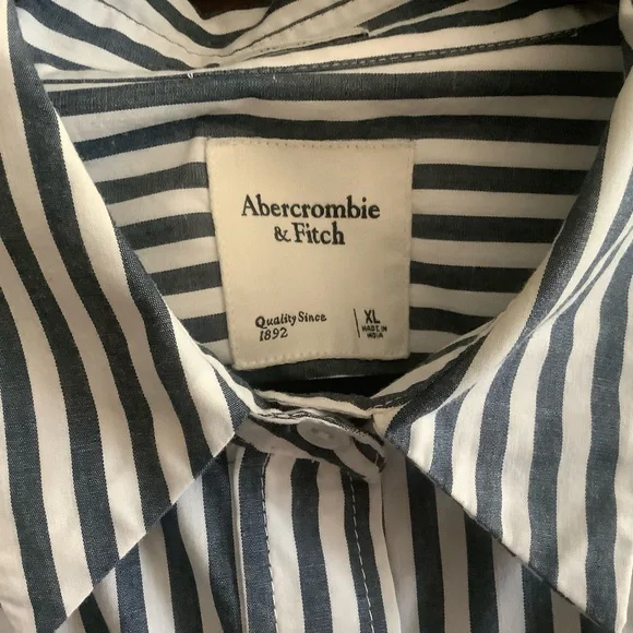 Abercrombie & Fitch Oversized Poplin Button-up Shirt XL - Picture 5 of 5